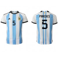 Pánský Fotbalový dres Argentina Leandro Paredes #5 MS 2022 Domácí Krátký Rukáv